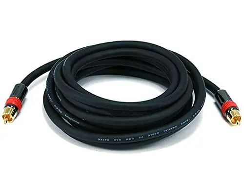Monoprice RG6 coaxial cable with double copper braid shielding
