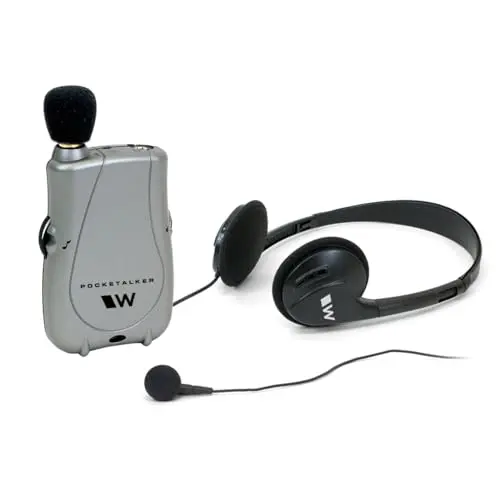 Williams Sound Pocketalker Ultra hearing amplifier with included headphones