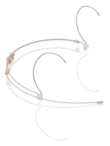 Countryman H6 directional wireless headset microphone in light beige