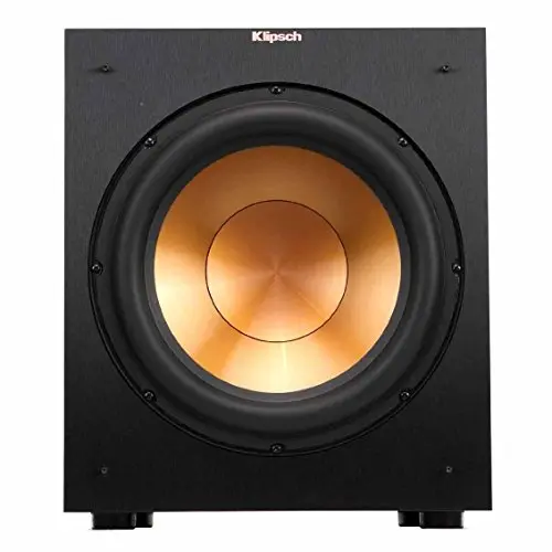 Klipsch R-12SW front-firing subwoofer with copper-spun driver