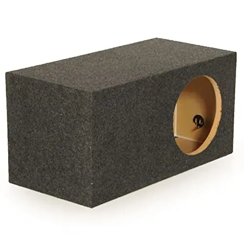 Q Power 15-inch extra large vented subwoofer enclosure with charcoal carpet