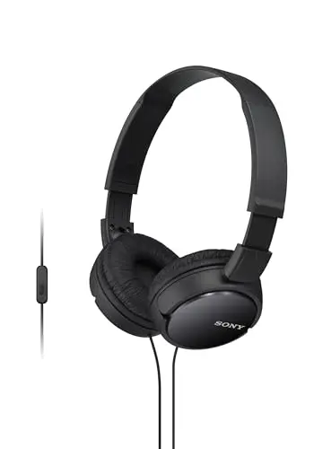 Sony ZX Series wired on-ear headphones with mic