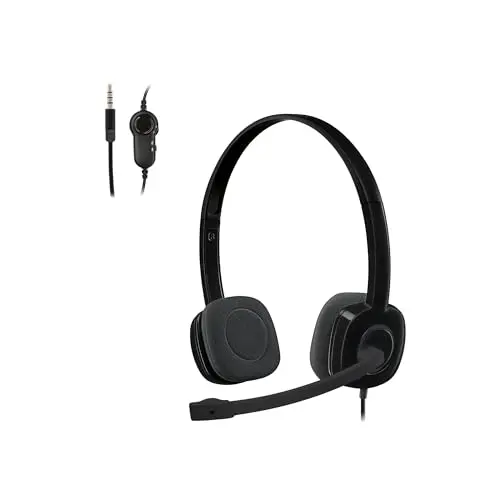 Logitech H151 wired headset with in-line controls