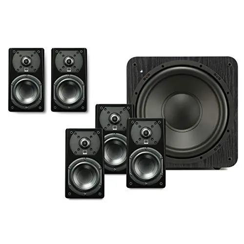 SVS Prime Satellite 5.1 home theater speaker package with satellite speakers and subwoofer
