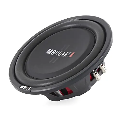 MB Quart 10-inch shallow mount car subwoofer with slim design