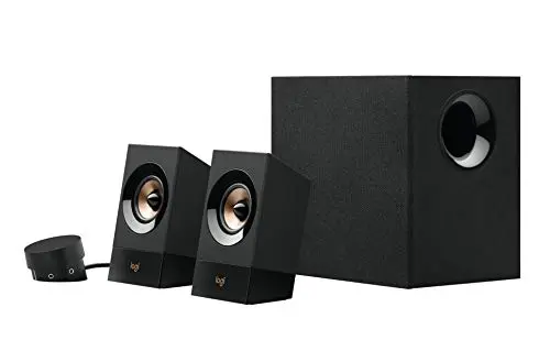 Logitech Z533 2.1 speaker system with front-facing subwoofer
