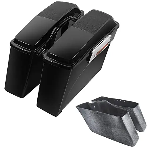 TCMT hard saddlebags with 6x9 speaker lids for Harley Touring models 1994-2013