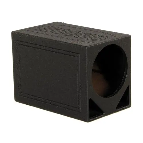 Rockville RQ12TB triangle ported subwoofer box with bedlined finish