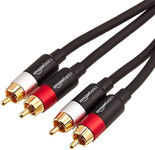 Amazon Basics RCA audio cable with gold-plated connectors