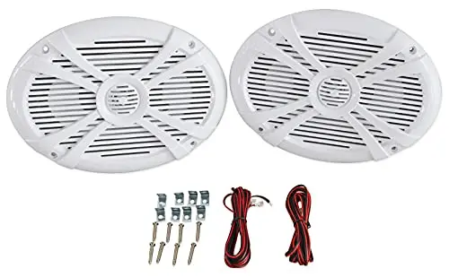 Rockville RMSTS69W 6x9 marine speaker with waterproof design and bass performance