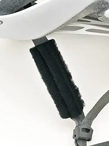 Cat-Ears AirStreamz wind noise reducer attached to helmet straps