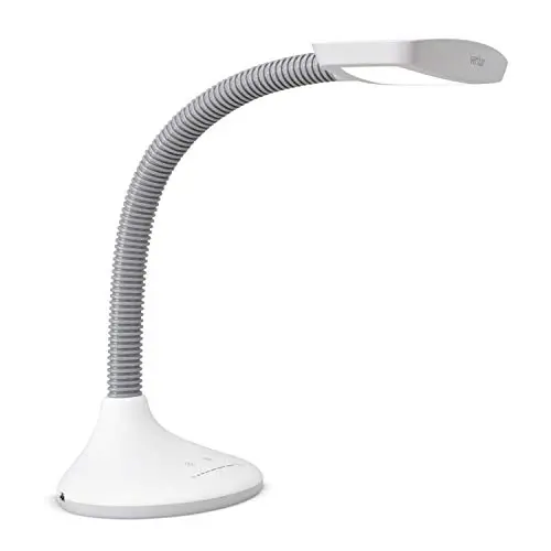 Verilux gooseneck desk lamp with full spectrum lighting