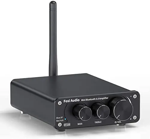 Fosi Audio BT10A mini stereo amplifier with bass and treble controls