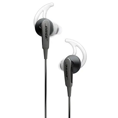 Bose SoundSport wired earbuds in charcoal color