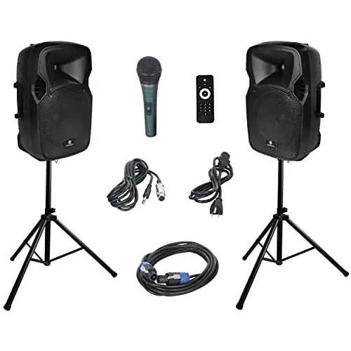 PRORECK Party 12 powered PA speaker system with Bluetooth