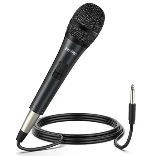 Fifine dynamic vocal microphone with on/off switch