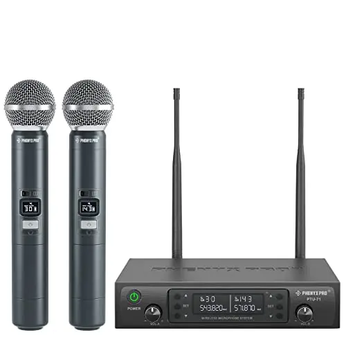 Phenyx Pro dual-channel wireless microphone system with handheld mics