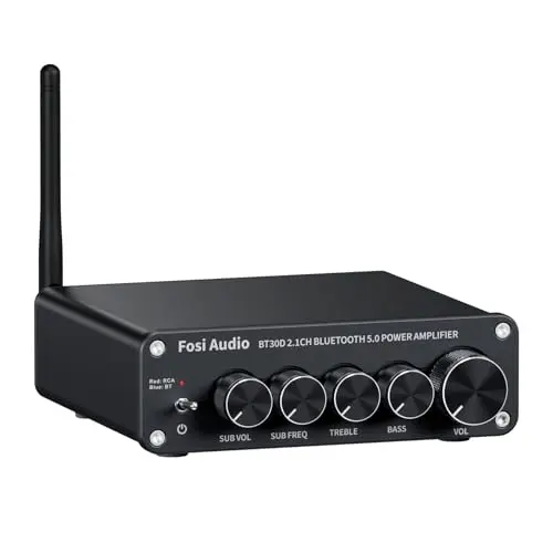 Fosi Audio BT30D 2.1 channel Bluetooth amplifier for speakers and subwoofer