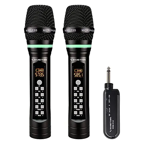 Sound Town UHF wireless handheld microphone system