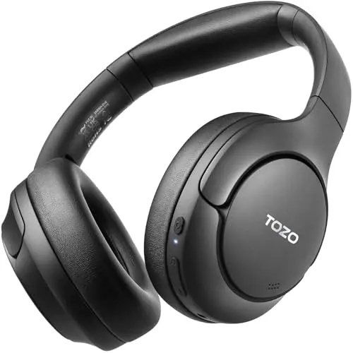 TOZO HT2 hybrid active noise cancelling over-ear headphones