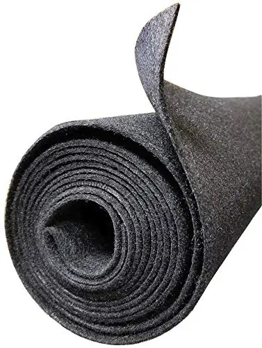 Polymat charcoal grey non-woven felt roll for subwoofer box carpeting