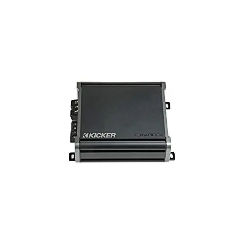 Kicker 46CXA8001 mono amplifier with compact design