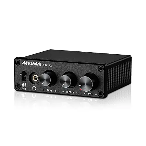AIYIMA DAC-A2 headphone amplifier with bass and treble controls