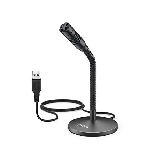 FIFINE K050 mini gooseneck USB microphone with flexible neck