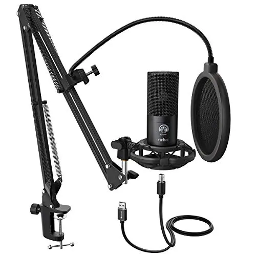 FIFINE T669 USB condenser microphone with boom arm