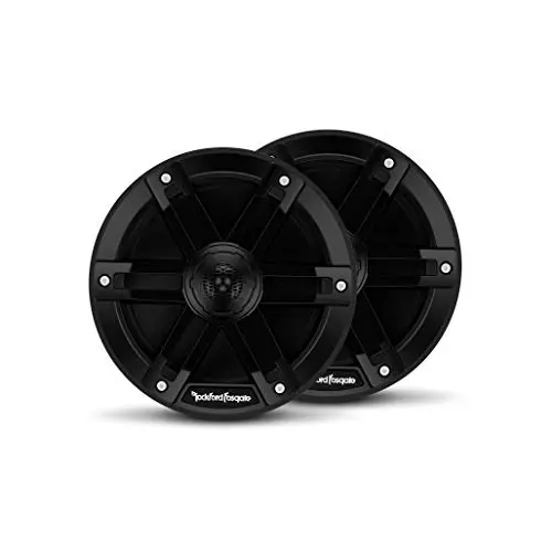 Rockford Fosgate black marine speaker with integrated grille