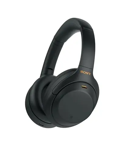 Sony WH-1000XM4 wireless noise cancelling headphones in black