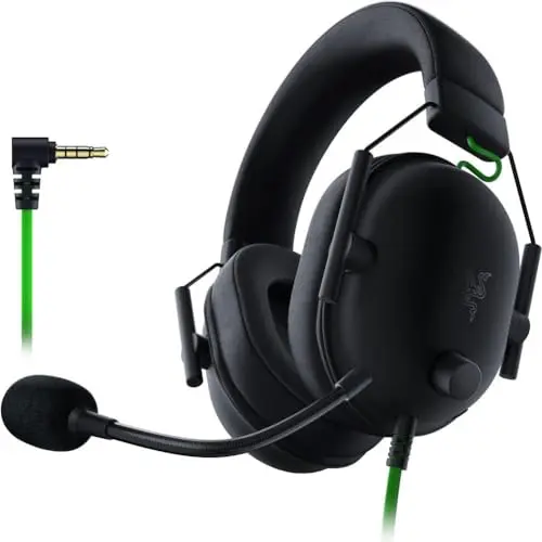 Razer BlackShark V2 X gaming headset in black with Triforce drivers