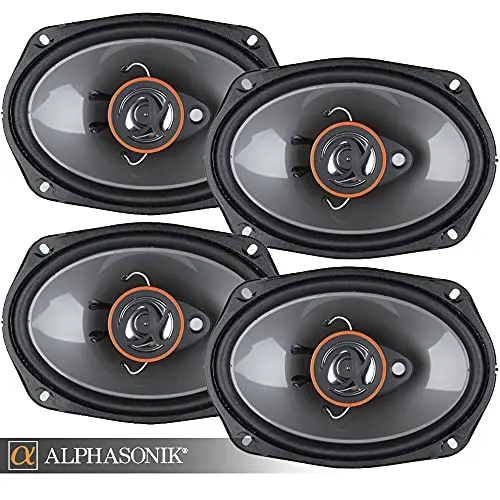 Alphasonik AS268P 6x8 inch 3-way coaxial car speakers