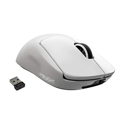 Logitech G PRO X SUPERLIGHT wireless gaming mouse in white