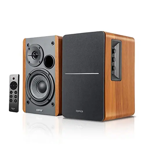 Edifier R1280DBs Bluetooth bookshelf speakers with optical input