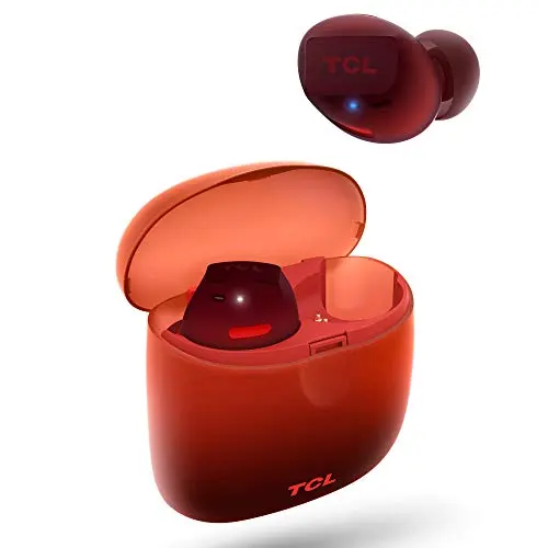 TCL SOCL500TWS sunrise orange wireless earbuds with charging case