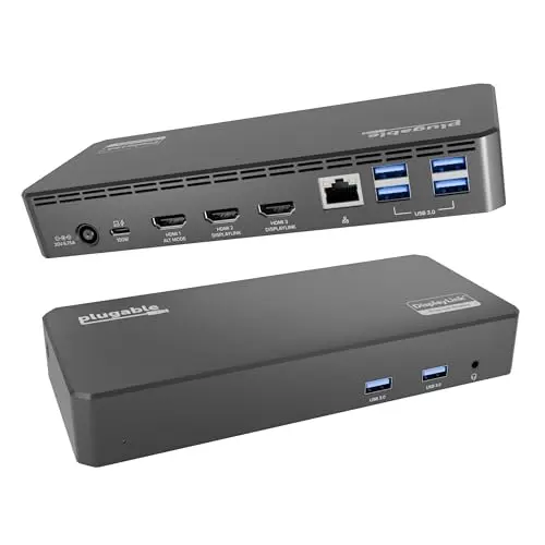 Plugable USB-C triple display docking station
