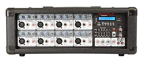 Rockville 8-channel mixer amplifier with Bluetooth