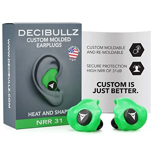 Decibullz custom molded earplugs for shooting protection