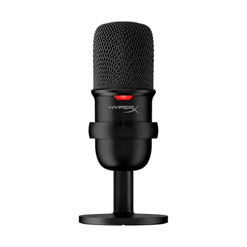 HyperX SoloCast compact USB condenser gaming microphone