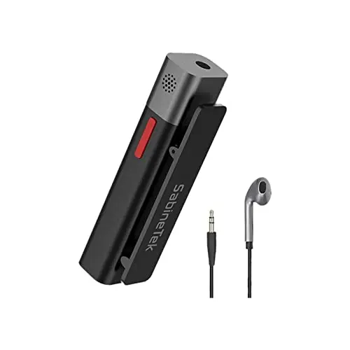 SabineTek SmartMike+ ultra-compact wireless Bluetooth lavalier microphone
