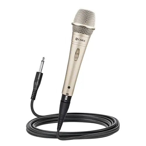 CAROL E dur-916S golden supercardioid dynamic microphone with dual shock mount