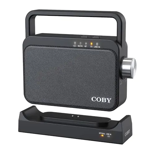 Coby wireless TV speaker with Bluetooth connectivity