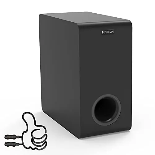 Bestisan SW65D powered subwoofer with side-firing speakers