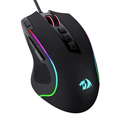 Redragon M612 Predator gaming mouse with rapid fire button