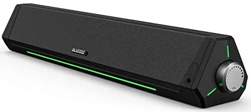 Bluedee computer soundbar with ambient lighting and slim design