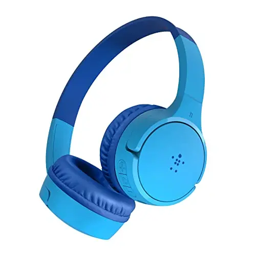 Belkin SoundForm Mini wireless Bluetooth headphones for kids in blue