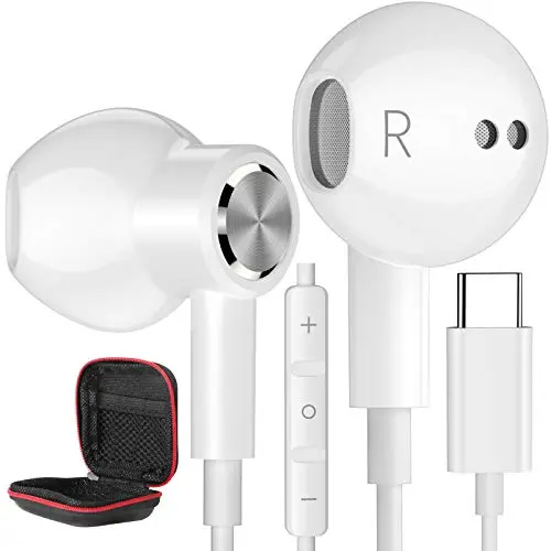 iMangoo USB-C wired earbuds with magnetic design