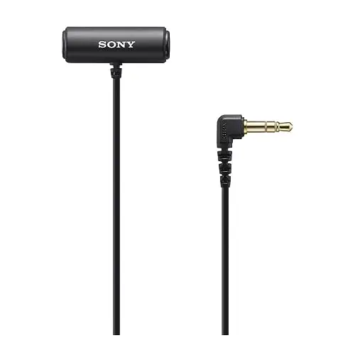 Sony compact lavalier microphone with wind screen for car use