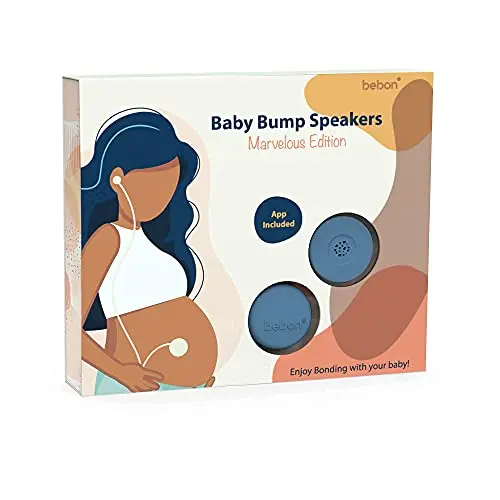 BEBON Marvelous Edition baby bump headphones in ether blue